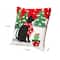 Glitzhome® Hooked Christmas Cat Throw Pillow